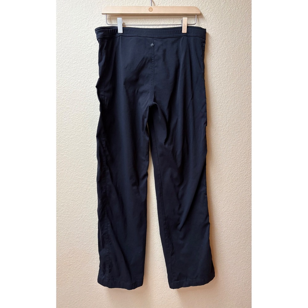 Prana Zion Black Hiking Pants Mens Large Built-in Belt Cargo Pocket Outdoor - Picture 7 of 7